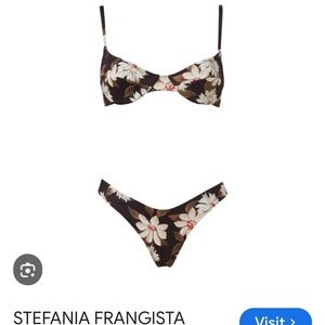 Stefania Francis’s Italian designer Floral Bikini Set Sz Small NWT